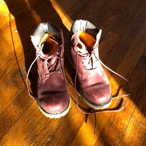 Timberlands - maroon
